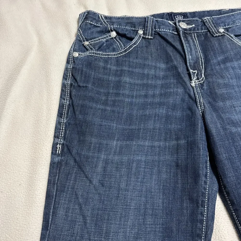 Rock and Republic Jeans Men's Size 36x34 Straight Leg Dark Wash Rebellion R5101